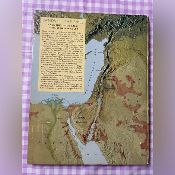 Vintage, Lands of the Bible Book, Golden Historical Atlas, Hardcover. - Picture 2 of 6